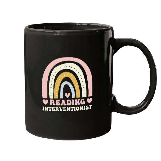 Book Fun Reading Interventionist Application Rainbow Reading Teacher Mugs