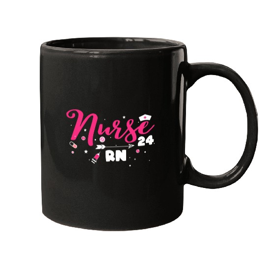 nurses Job New nurses Educator Grad Job 2024 Women Rn Congratulations Mugs
