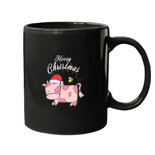 Cow Pet Strawberry Cow Christmas Mooey Christmas Mugs