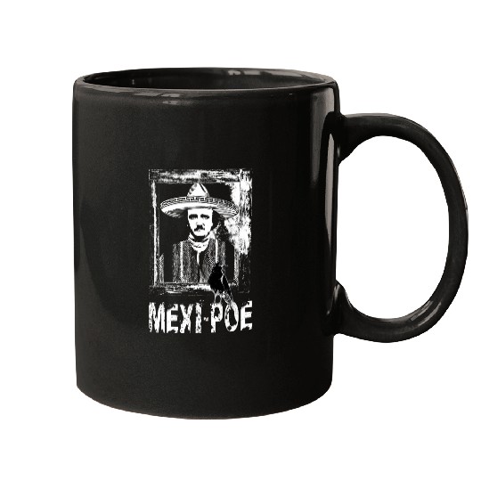 Book Fun Edgar Allan Poe Mexican Funny MexiPoe Literature Mugs