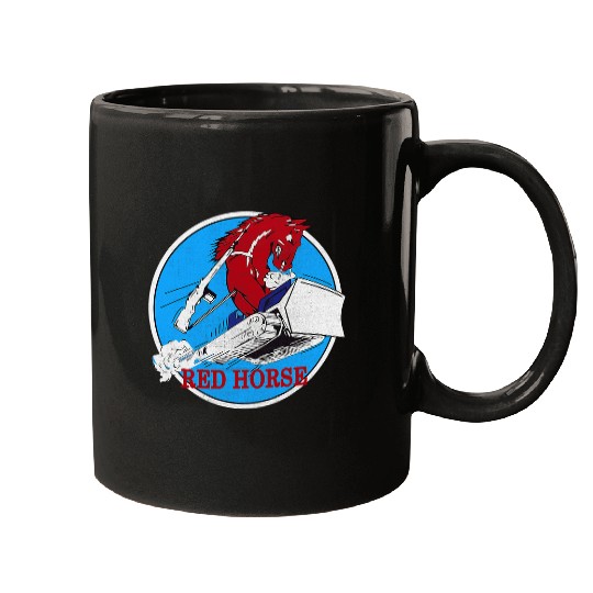 Horse Pet RED HORSE Combat Engineer US Military Mugs