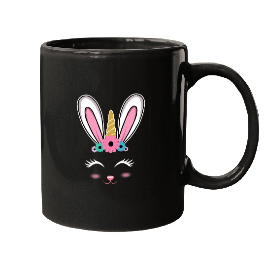 Unicorn Pet Easter Bunny Happy Easter Mugs