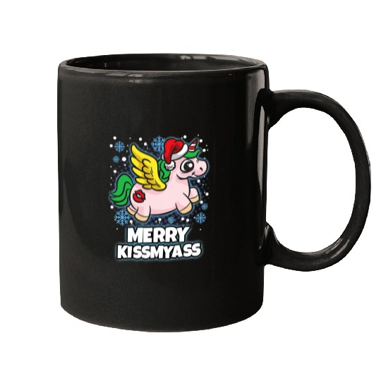 Unicorn Pet Merry  MyUnicorn Angel Christmas Humor Saying 8 Mugs