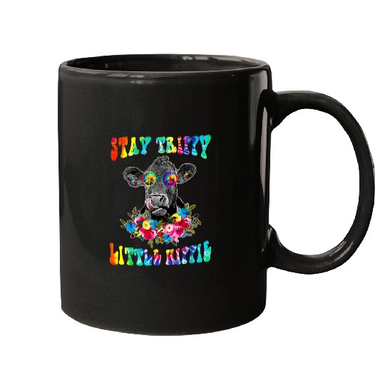 Cow Pet Stay Trippy Little Hippie Heifer Licking Highland Cow Peace Mugs