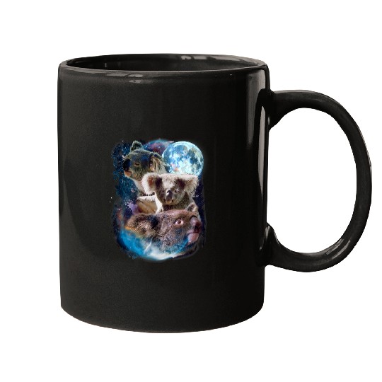 Koala Pet 3 Moon Koala Funny Marsupial Wombat Animal Lover Art Novelty Mugs