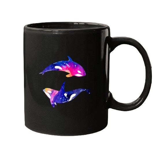 Dolphin Pet watercolor painting hand painted whale Mugs