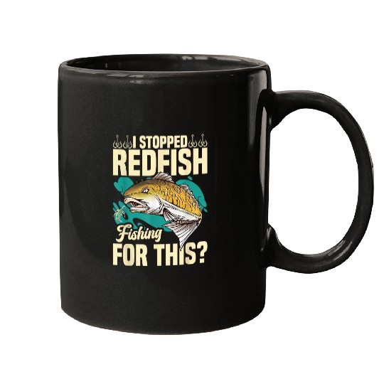 Fishing Fun Redfish Fishing Accessories for Men Redfish Fisherman Fish Mugs