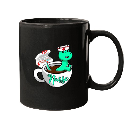 Dinosaur Pet Swimming  Dinosaur nurses Swimming Coffee nurses Week Mom Dag Mugs