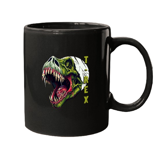 Dinosaur Pet Tyrannosaurus rexs Zombie Dinosaur Head Mugs