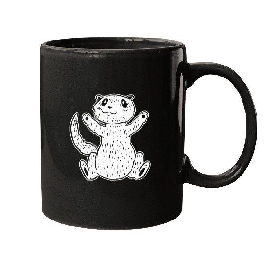 Ferret Pet Cute Animal Furry Weasel Ferret8 Mugs
