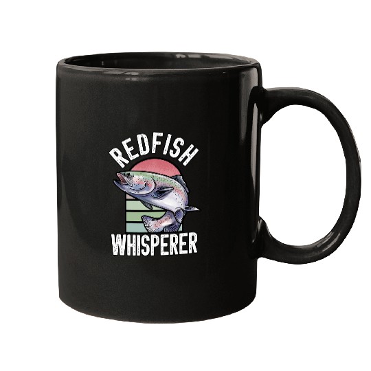 Fishing Fun Redfish Whisperer Fisherman Fish Fishing 10 Mugs