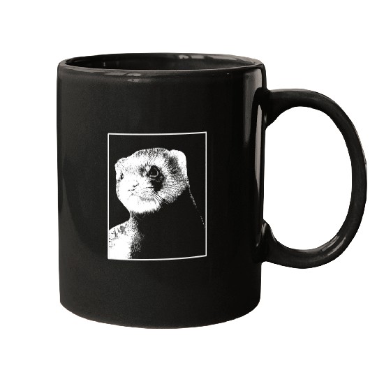 Ferret Pet Cute Weasel Furry Animal Ferret Mugs