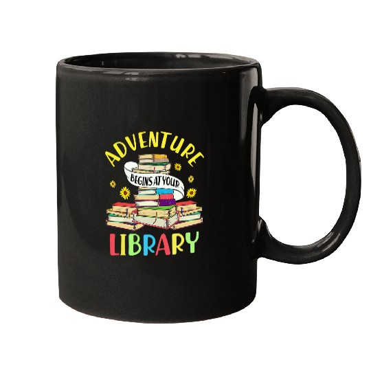 Book Fun Adventure Begins At Your Library Summer Reading 04 4 Mugs