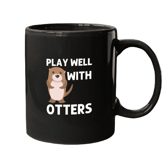 Otter Pet For Men Women Aquatic Pup Weasel River Animal 9 Mugs