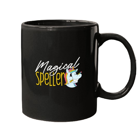 Unicorn Pet Spelling Bee Champion Girls School Unicorn Spelling Bee Mugs