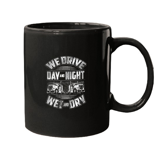 Tractor Fun driving Funny Trucking Big Rig Semi Tractor Trailer Driving Team Tee Mugs