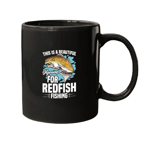 Fishing Fun Redfish Fishing Accessories for Men Fisherman Mugs