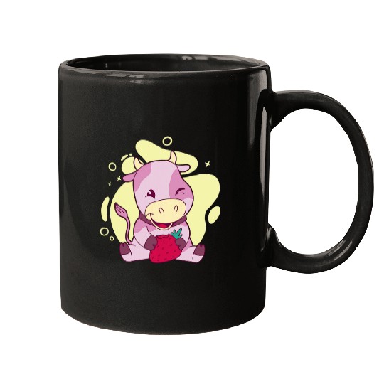 Cow Pet Strawberry Cow I Cute Cow I Kids Cow Mugs
