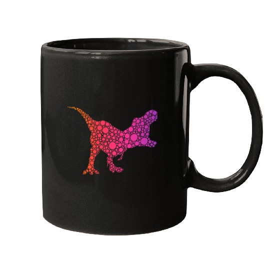 Dinosaur Pet Dot Day T Rex Mugs