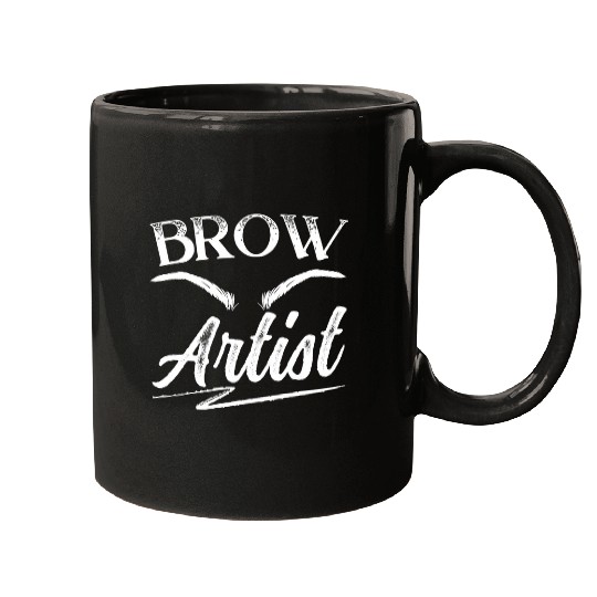 Brow Artist Microblading Lash Expert Cosmetics Esthetician Mugs