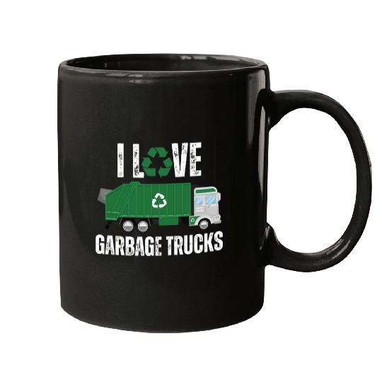 I Love Garbage Trucks Funny Garbage Truck Driver Recycling 22 Mugs
