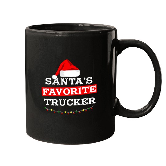 Truck Fun Gifts Santas Favorite Christmas 18 Wheeler Mugs