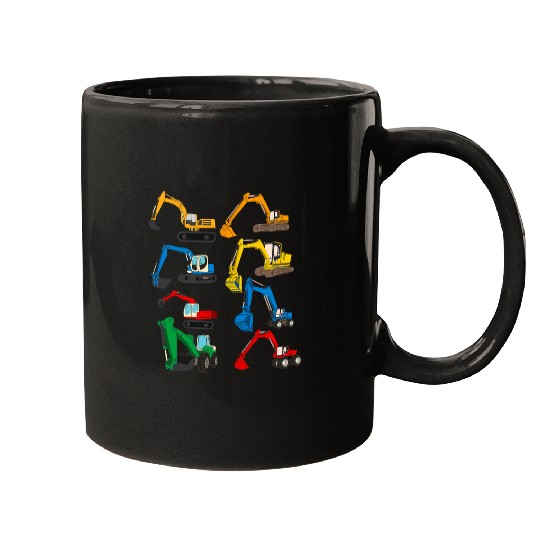 Excavator Fun Kids Boys Excavator Construction Work Excavator 1 Mugs