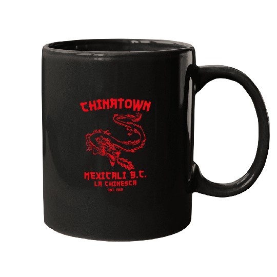 Dragon Pet Mexicali La Chinesca Mexico Chinatown Baja californias Mugs