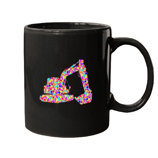 Excavator Fun International Dot Day Colorful Dotted Mugs