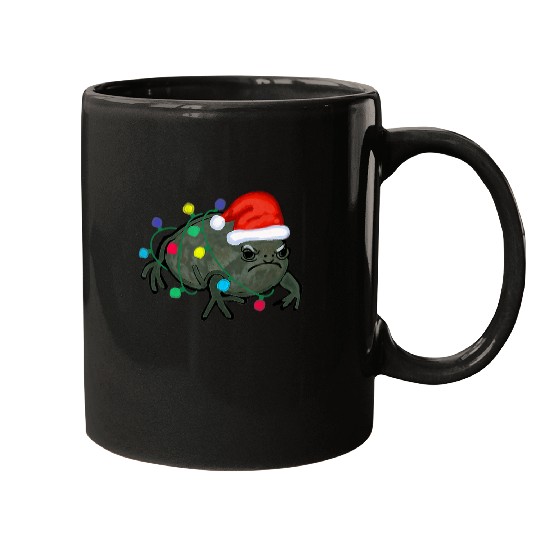 Frog Pet Black Desert Rain Frog Santa Hat Christmas Tree Lights Mugs