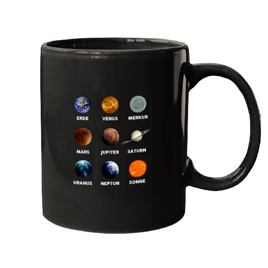 Astronaut Job Solar System Planet Space Galaxy Planets Mugs