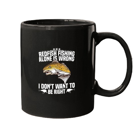 Fishing Fun Redfish Fisherman Accessories Rod Lure Redfish Fishing Mugs
