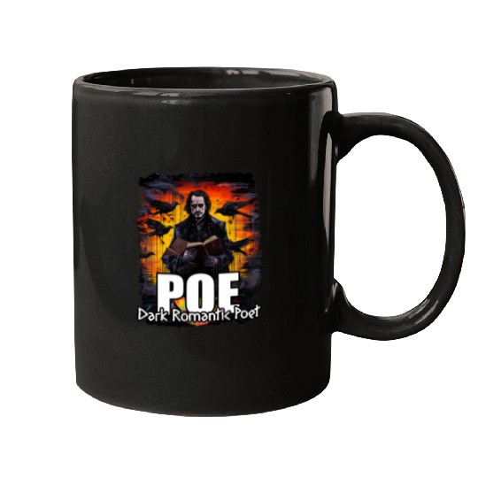 Book Fun Dark Horror Book Writer Edgar Allan Poe Mugs