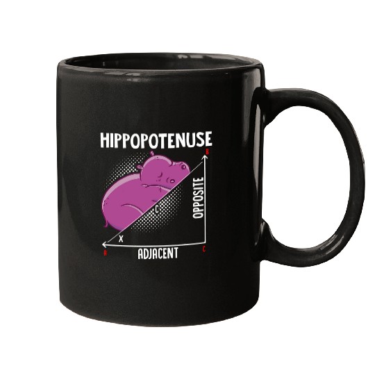 Hippo Pet Hippotenuse Funny Math Teacher Science Mathematic 21 Mugs