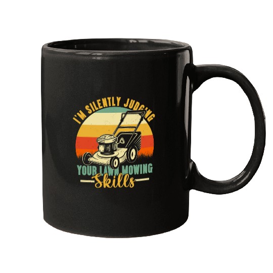 Lawn Mower Fun Grass Cutter Lawnmower Rotary Yard Garden Mugs