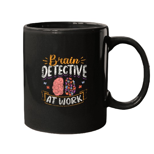 Brain Detective At Work Psychology School Psychologist 21 Mugs