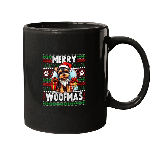 Yorkshire Pet Family Christmas Yorkshire Terrier Ugly Christmas Mugs
