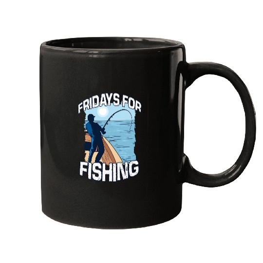 Fishing Fun Angler rod fishing sport fishing deep sea fishing 072 Mugs