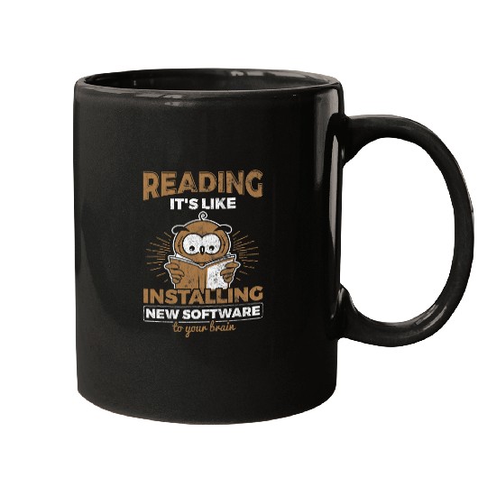 Book Fun Reading Like Installing Software To Brain Reader Books 1 Mugs