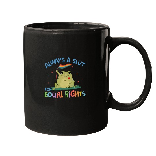 Frog Pet Funny Equal Rights Frog And Toad Say Gay Happy Pride Month Mugs