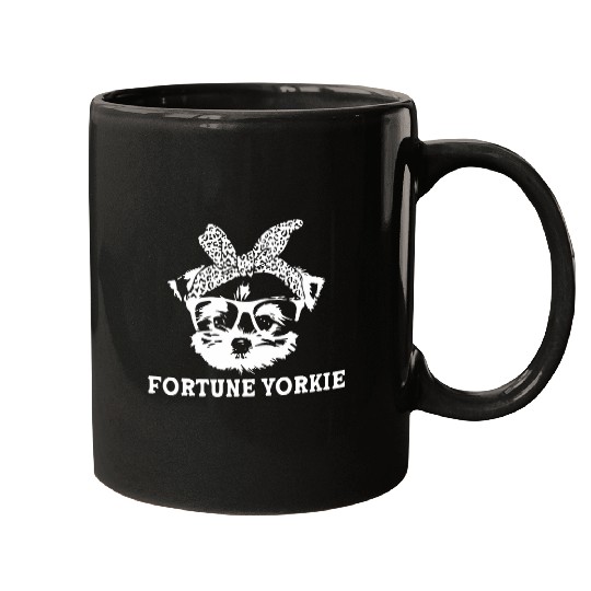 Yorkshire Pet Fortune Yorkie Funny Yorkshire Terrier Humor Toy Size Dog 1 Mugs
