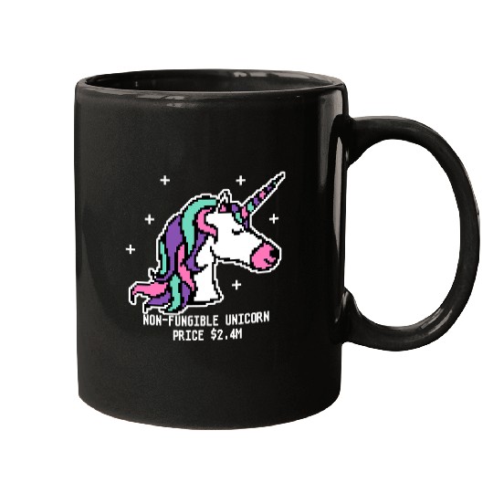 Unicorn Pet NFT Unicorn 8 Bit Pixel Art Mugs