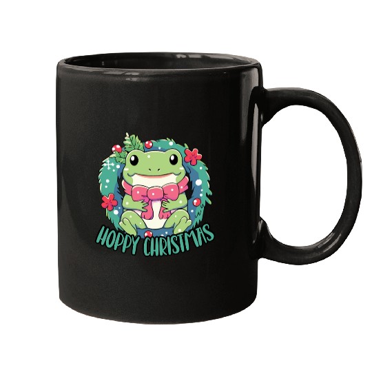 Frog Pet Christmas Merry xmass Frog Owner Amphibian Toad 6 Mugs