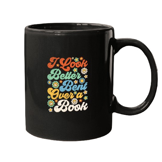 Book Fun I Look Better Bent Over A Book Funny Book Lovers 2 Mugs