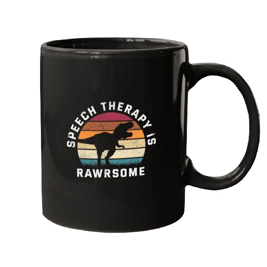 Dinosaur Pet TRex Dino Speech Therapist Speech Pathologist SLP Mugs