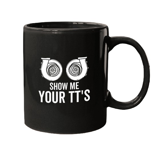 Horse Pet Show Me Your TTs Twin Turbo Funny Car Racing Horsepower Mugs