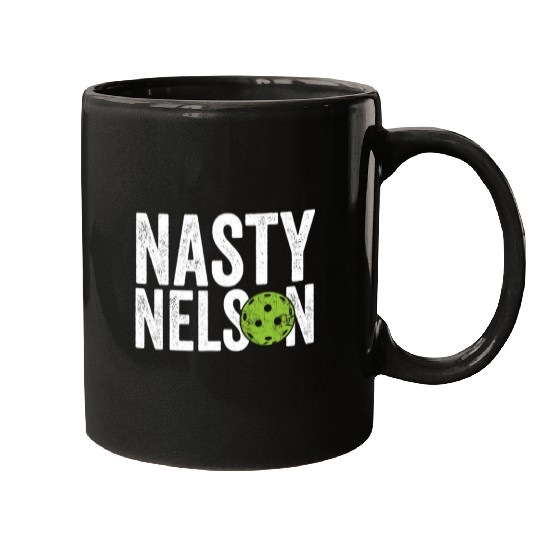 Sport Pickleball Mens Funny Pickleball Team Clothing Nasty Nelson Men Mugs
