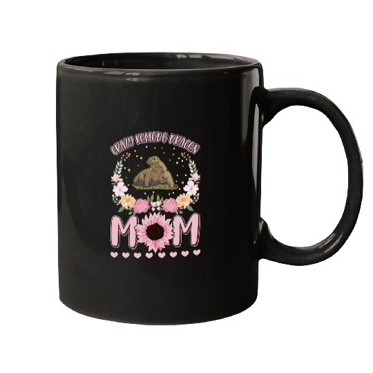Komodo Pet crazys Komodo Dragon Mom Monitor Lizard Girl 1 Mugs