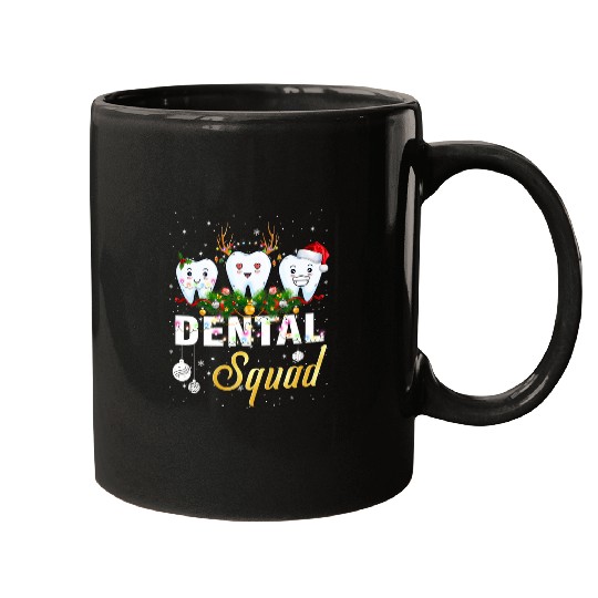 dentists Job Hygienist Christmas Dental Squad Mugs