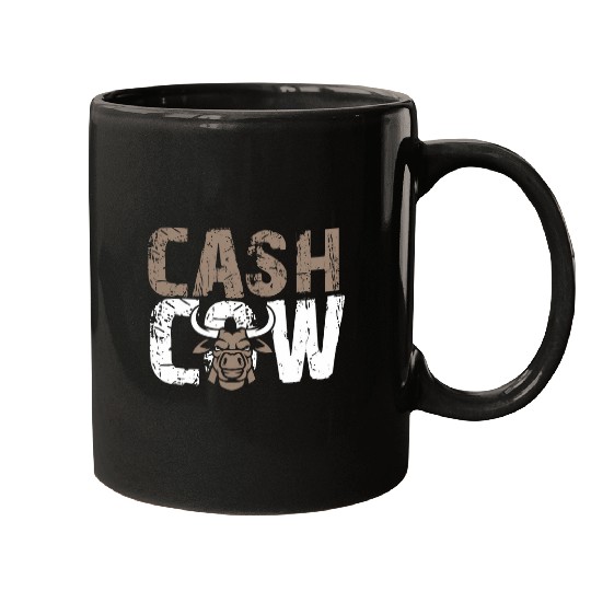 Cow Pet trader bull cash cow quote trading design Mugs